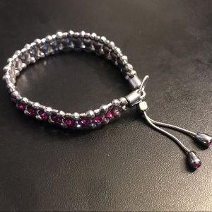 WHBM - Pink/ Silver Stretch Bracelet